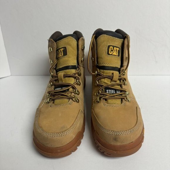 CAT Mens Outline Steel Toe Work Boot Size 10 M main image 6